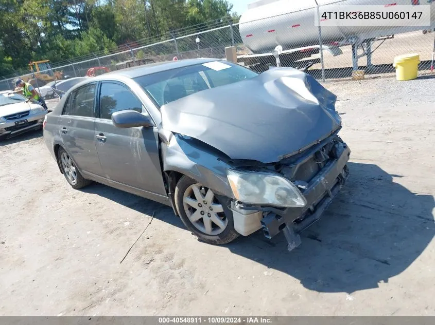 2005 Toyota Avalon Xl VIN: 4T1BK36B85U060147 Lot: 40548911