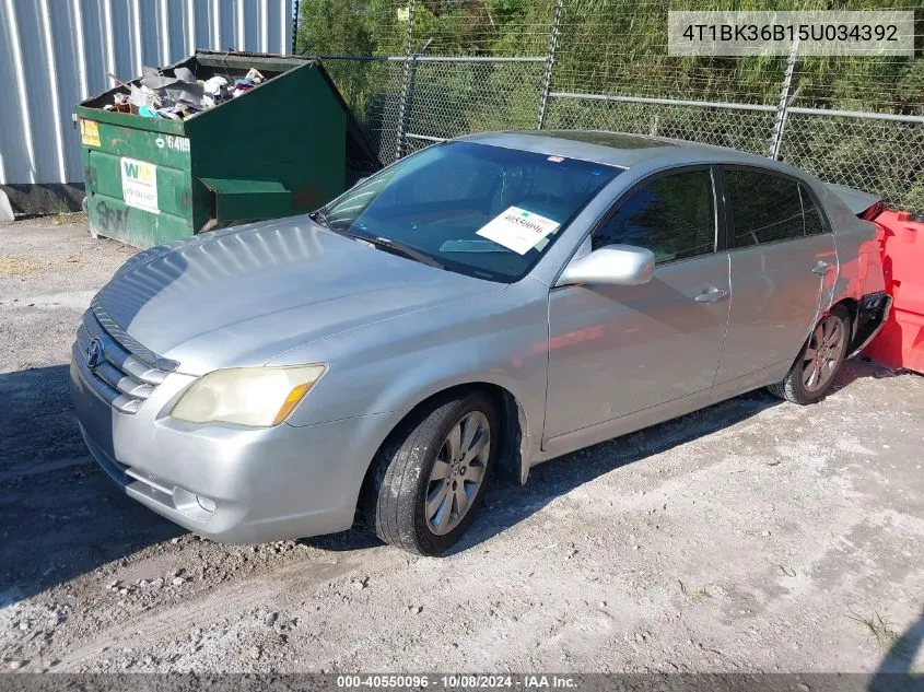 2005 Toyota Avalon Xls VIN: 4T1BK36B15U034392 Lot: 40550096