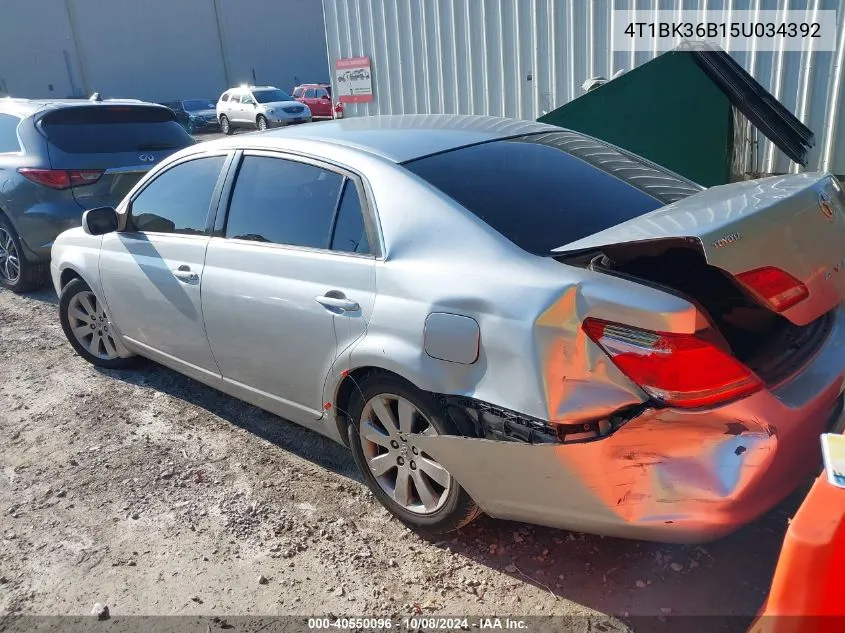 2005 Toyota Avalon Xls VIN: 4T1BK36B15U034392 Lot: 40550096