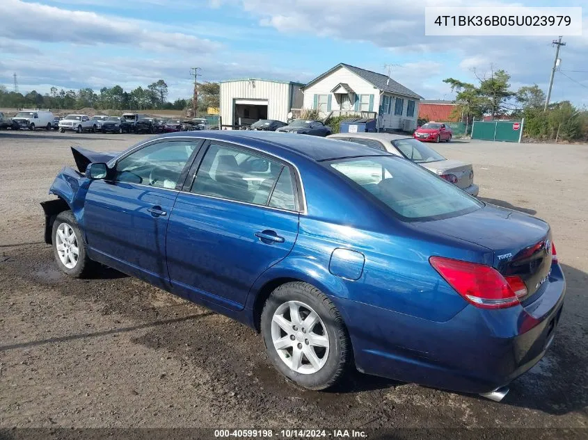 2005 Toyota Avalon Xl VIN: 4T1BK36B05U023979 Lot: 40599198