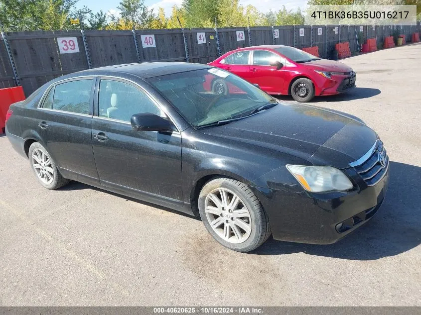 2005 Toyota Avalon Limited VIN: 4T1BK36B35U016217 Lot: 40620625