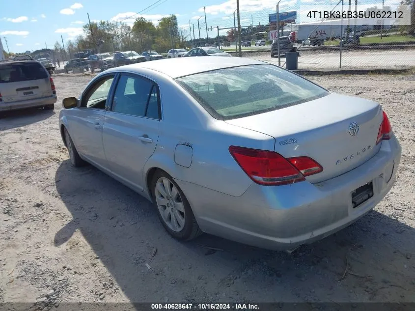 2005 Toyota Avalon Xls VIN: 4T1BK36B35U062212 Lot: 40628647