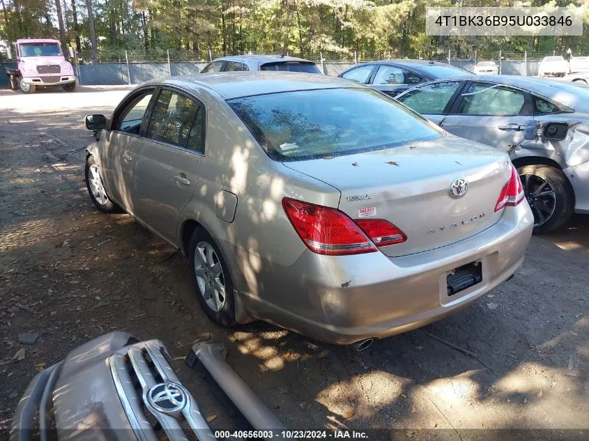 2005 Toyota Avalon Xl VIN: 4T1BK36B95U033846 Lot: 40656003