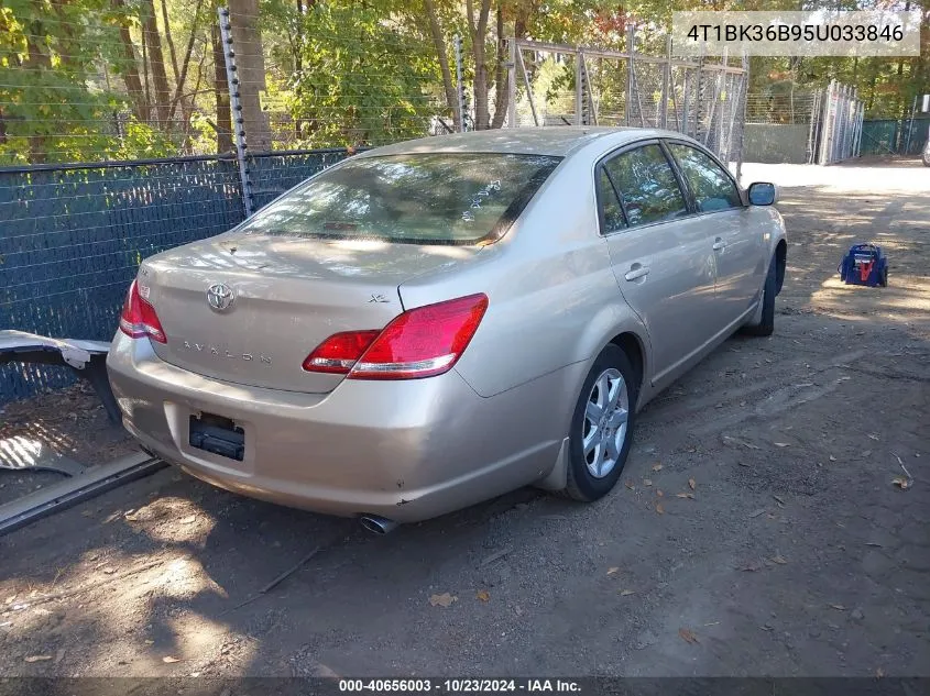 2005 Toyota Avalon Xl VIN: 4T1BK36B95U033846 Lot: 40656003