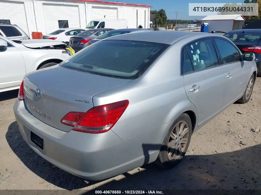 2005 Toyota Avalon Limited VIN: 4T1BK36B95U044331 Lot: 40678650