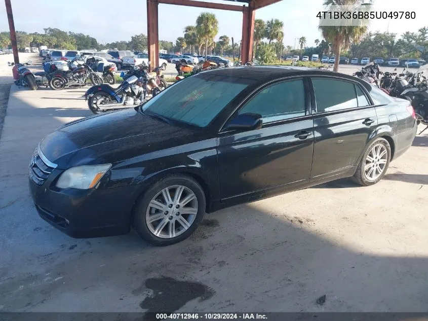 2005 Toyota Avalon Limited VIN: 4T1BK36B85U049780 Lot: 40712946