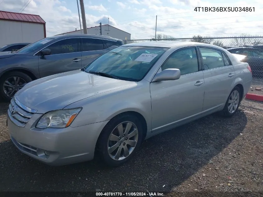 2005 Toyota Avalon Xls VIN: 4T1BK36BX5U034861 Lot: 40781770