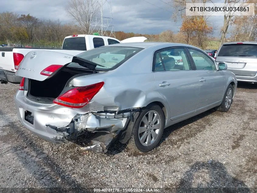 2005 Toyota Avalon Xls VIN: 4T1BK36BX5U034861 Lot: 40781770