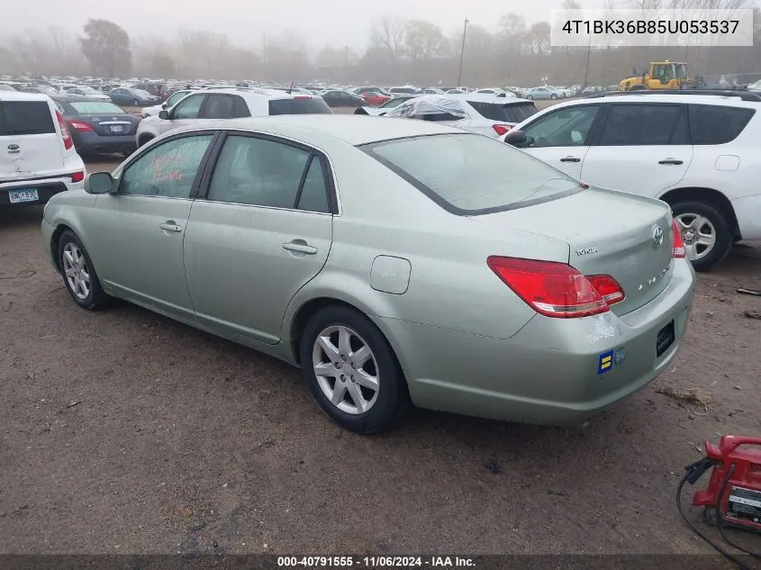 2005 Toyota Avalon Xl VIN: 4T1BK36B85U053537 Lot: 40791555