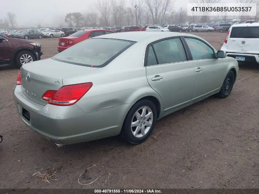 2005 Toyota Avalon Xl VIN: 4T1BK36B85U053537 Lot: 40791555