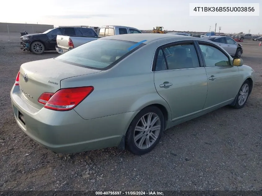 2005 Toyota Avalon Limited VIN: 4T1BK36B55U003856 Lot: 40795597