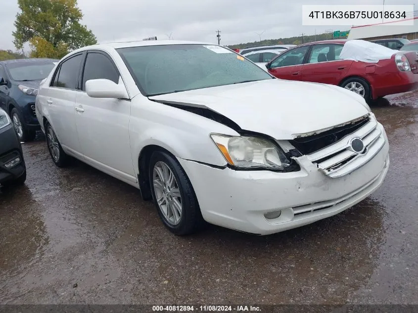 2005 Toyota Avalon Limited VIN: 4T1BK36B75U018634 Lot: 40812894