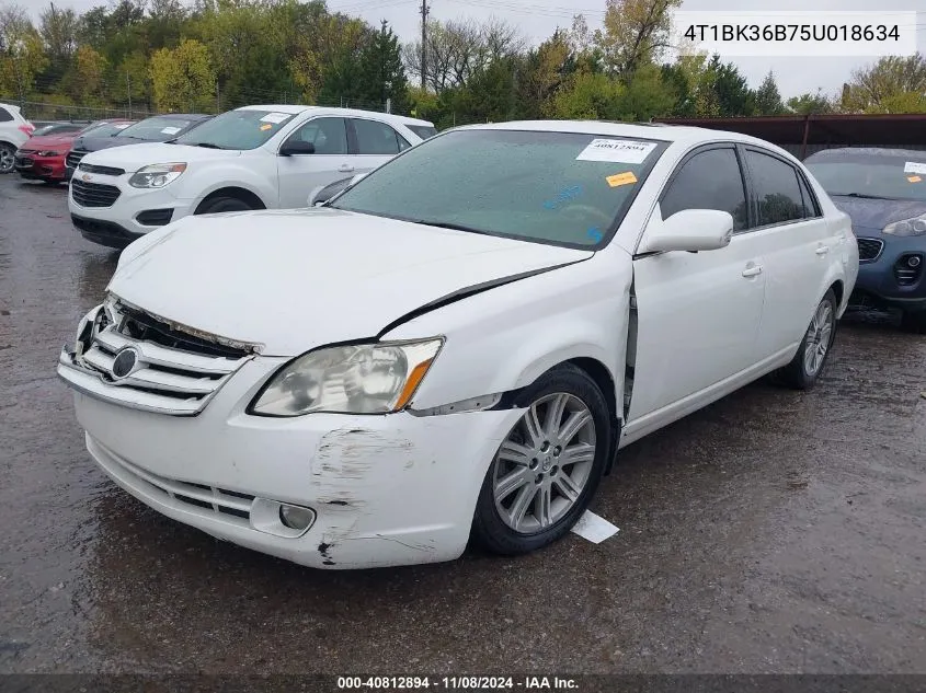 2005 Toyota Avalon Limited VIN: 4T1BK36B75U018634 Lot: 40812894