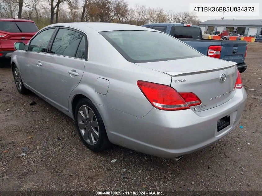 2005 Toyota Avalon Touring VIN: 4T1BK36B85U034373 Lot: 40870029