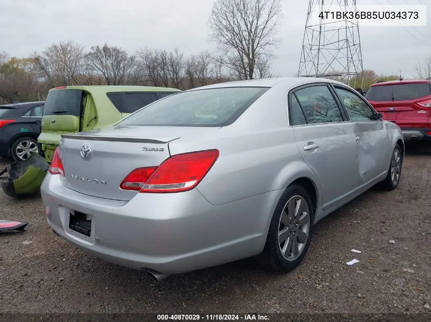 2005 Toyota Avalon Touring VIN: 4T1BK36B85U034373 Lot: 40870029