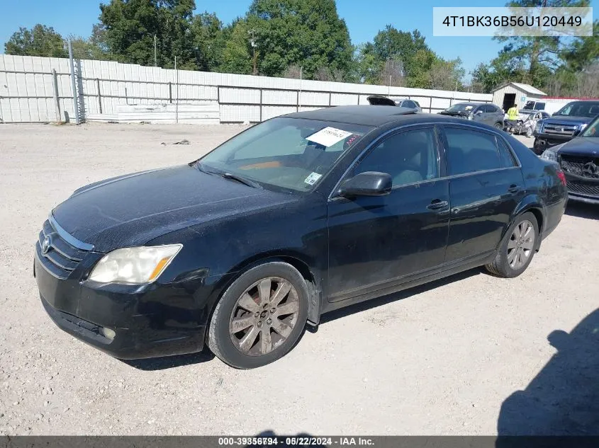 2006 Toyota Avalon Xls VIN: 4T1BK36B56U120449 Lot: 39356794