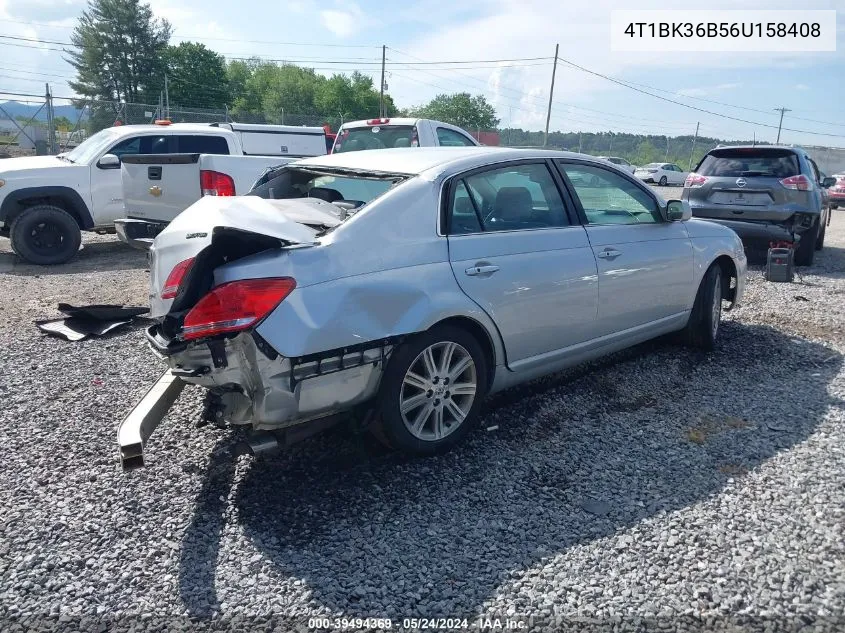 2006 Toyota Avalon Limited VIN: 4T1BK36B56U158408 Lot: 39494369