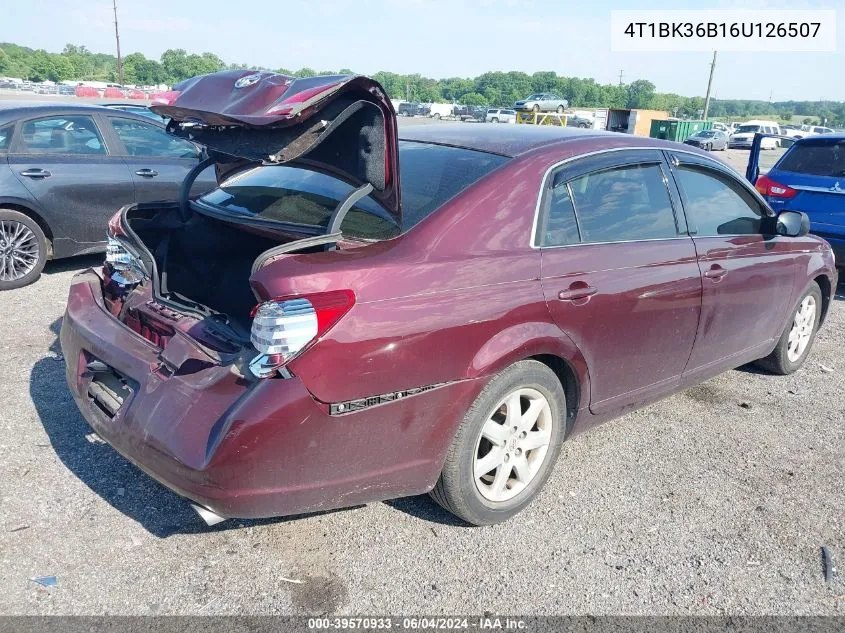 4T1BK36B16U126507 2006 Toyota Avalon Xl