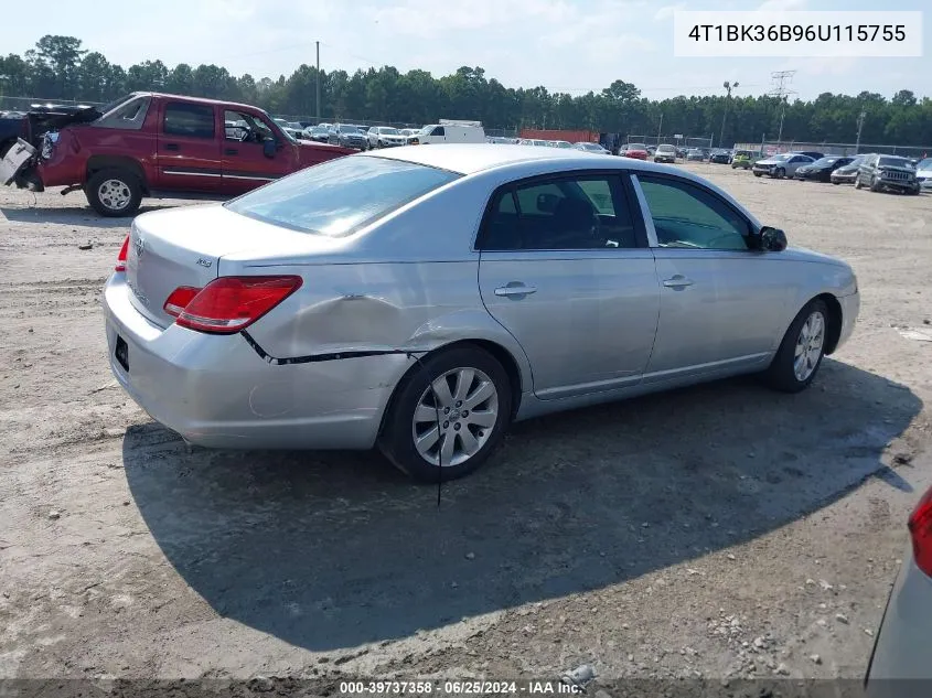 2006 Toyota Avalon Xls VIN: 4T1BK36B96U115755 Lot: 39737358