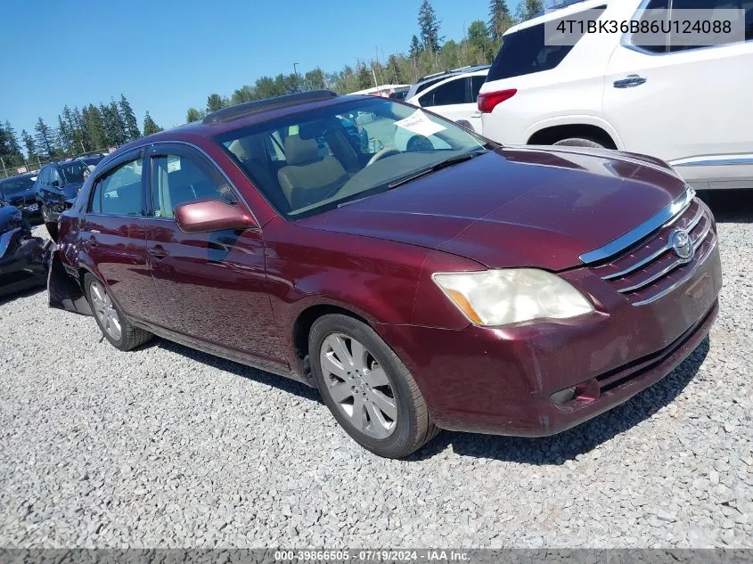 2006 Toyota Avalon Xls VIN: 4T1BK36B86U124088 Lot: 39866505