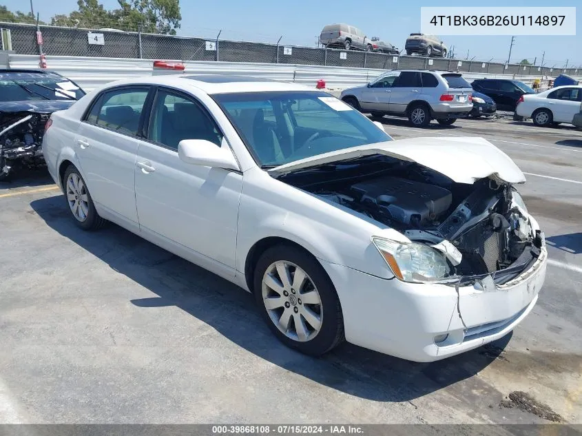 4T1BK36B26U114897 2006 Toyota Avalon Xls