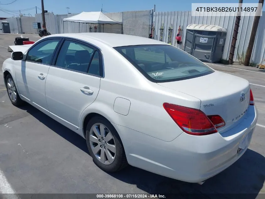 2006 Toyota Avalon Xls VIN: 4T1BK36B26U114897 Lot: 39868108