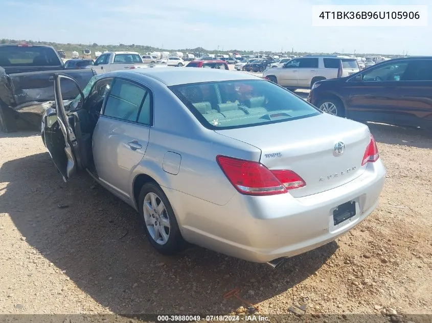 2006 Toyota Avalon Xl VIN: 4T1BK36B96U105906 Lot: 39880049