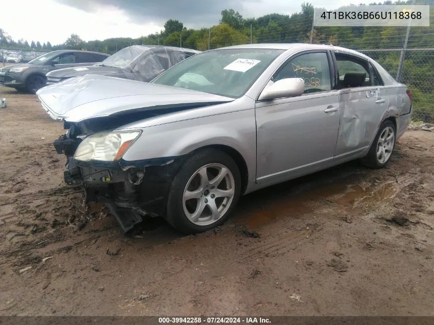 2006 Toyota Avalon Xls VIN: 4T1BK36B66U118368 Lot: 39942258