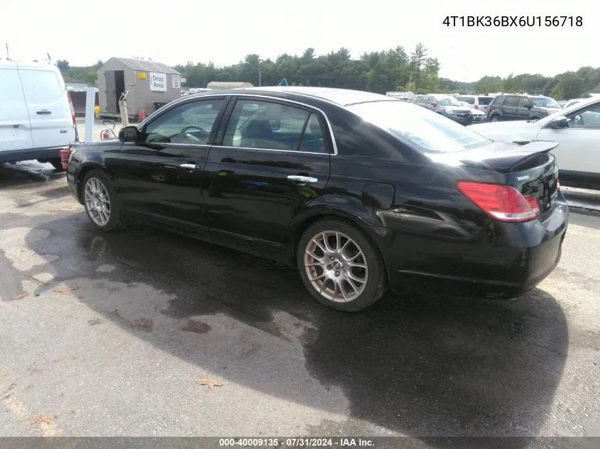 2006 Toyota Avalon Limited/Touring/Xl/Xls VIN: 4T1BK36BX6U156718 Lot: 40009135