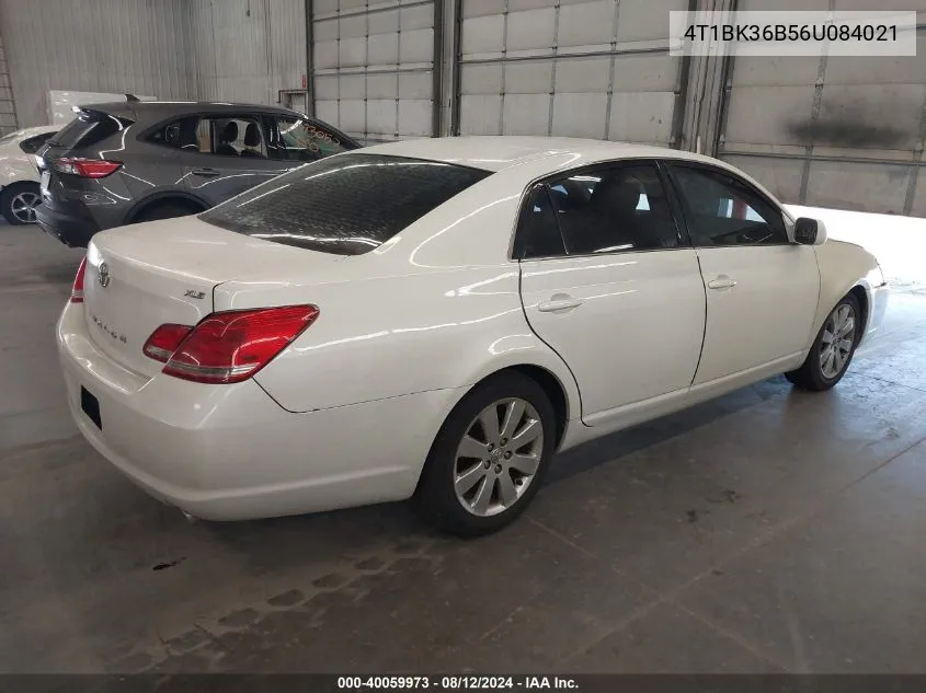 2006 Toyota Avalon Xls VIN: 4T1BK36B56U084021 Lot: 40059973