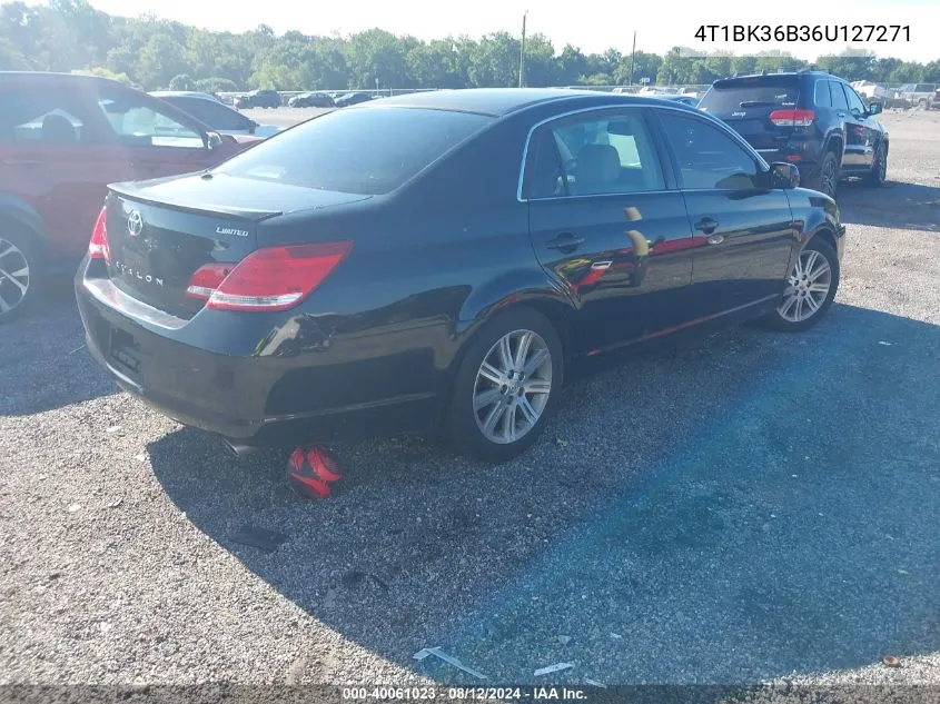 2006 Toyota Avalon Limited VIN: 4T1BK36B36U127271 Lot: 40061023