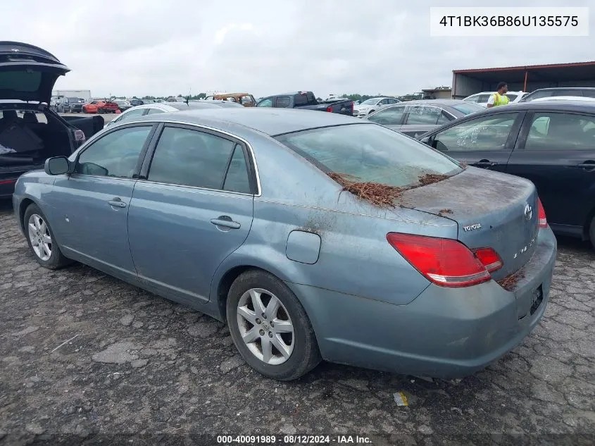 4T1BK36B86U135575 2006 Toyota Avalon Xl