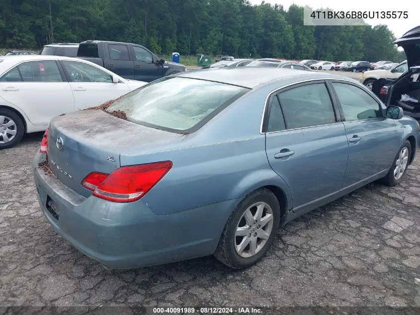 4T1BK36B86U135575 2006 Toyota Avalon Xl