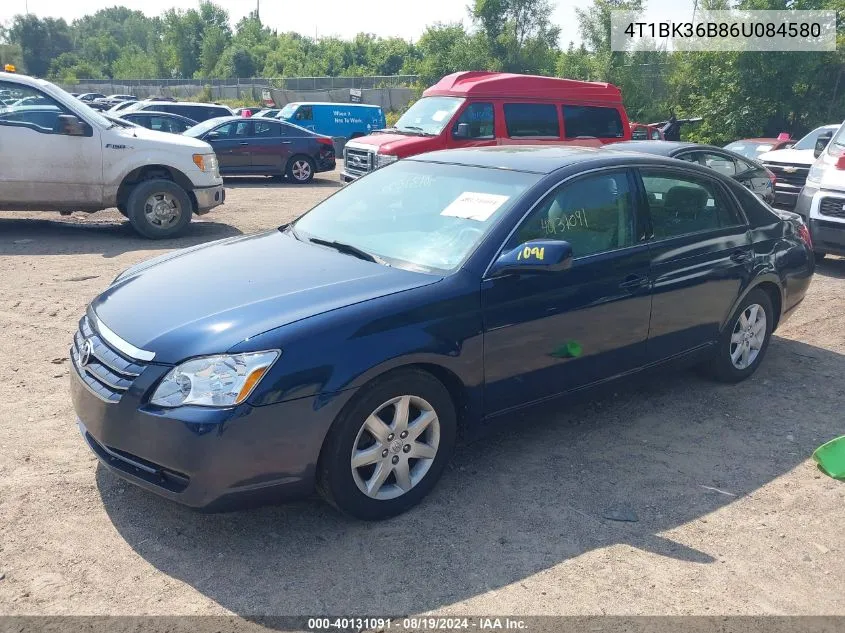 2006 Toyota Avalon Xl VIN: 4T1BK36B86U084580 Lot: 40131091