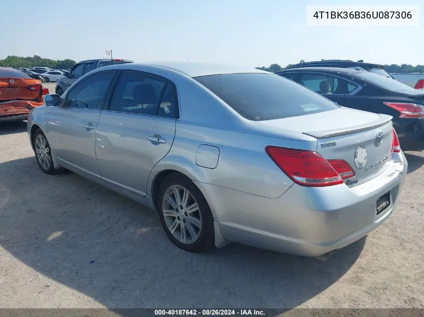 2006 Toyota Avalon Limited VIN: 4T1BK36B36U087306 Lot: 40187642