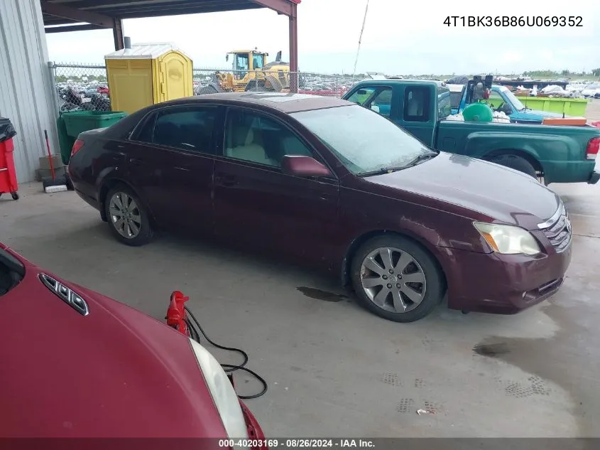 2006 Toyota Avalon Xls VIN: 4T1BK36B86U069352 Lot: 40203169