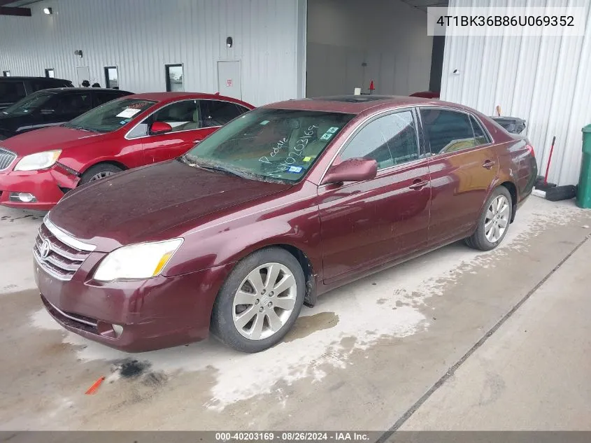 2006 Toyota Avalon Xls VIN: 4T1BK36B86U069352 Lot: 40203169