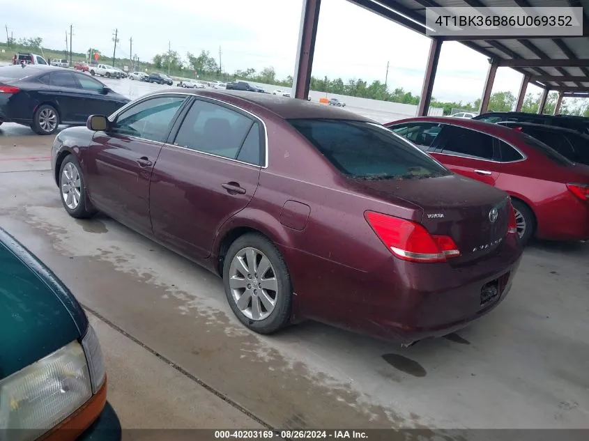 2006 Toyota Avalon Xls VIN: 4T1BK36B86U069352 Lot: 40203169