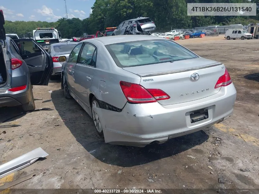 4T1BK36B26U131540 2006 Toyota Avalon Xls