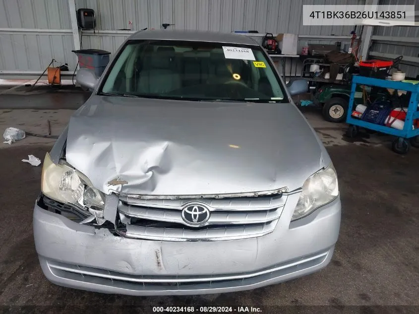 4T1BK36B26U143851 2006 Toyota Avalon Xl