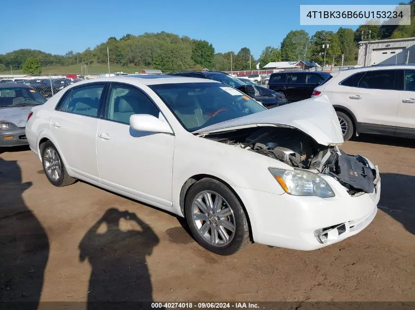 2006 Toyota Avalon Xl/Xls/Touring/Limited VIN: 4T1BK36B66U153234 Lot: 40274018