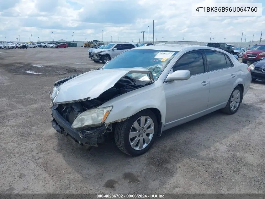 2006 Toyota Avalon Xls VIN: 4T1BK36B96U064760 Lot: 40286702