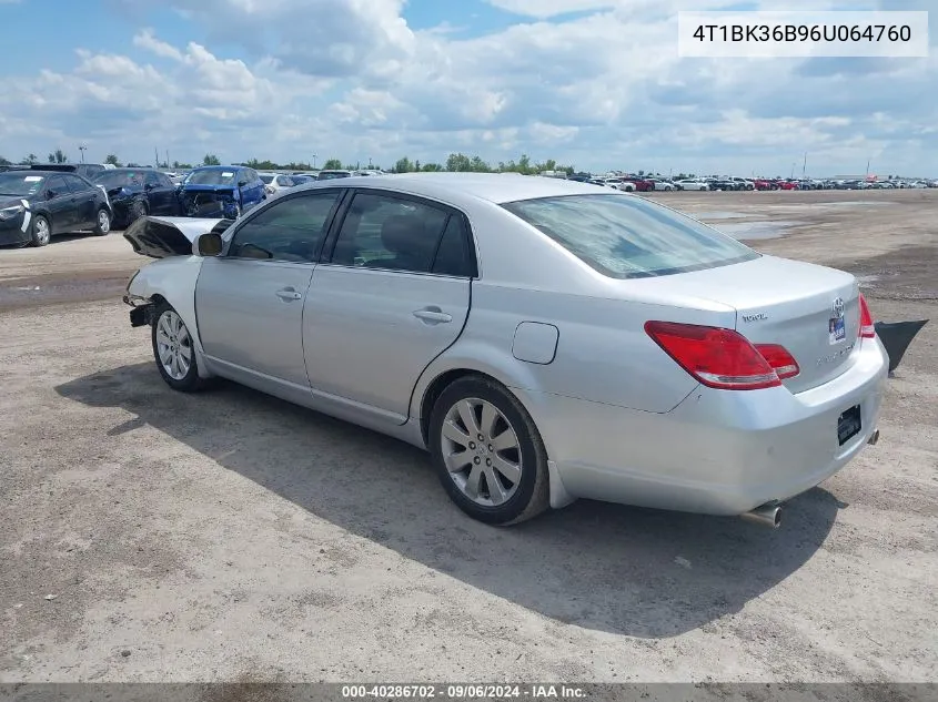 2006 Toyota Avalon Xls VIN: 4T1BK36B96U064760 Lot: 40286702