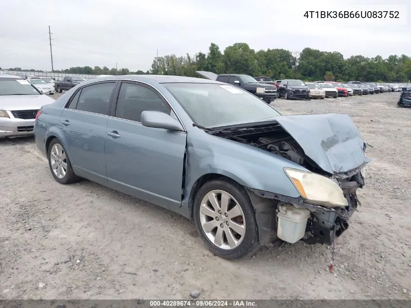 2006 Toyota Avalon Xl/Xls/Touring/Limited VIN: 4T1BK36B66U083752 Lot: 40289674