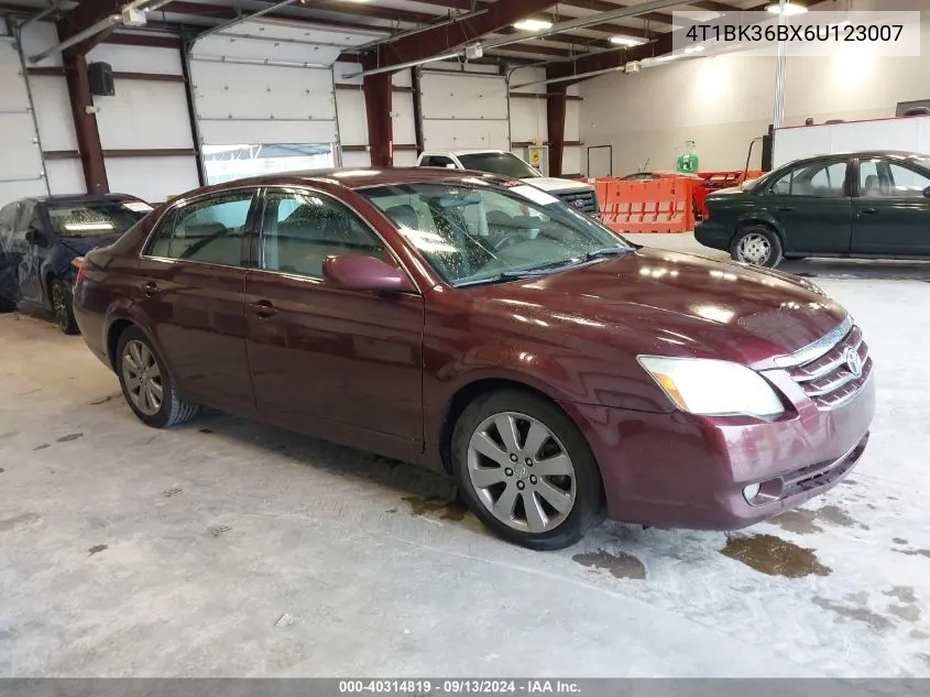 2006 Toyota Avalon Xl/Xls/Touring/Limited VIN: 4T1BK36BX6U123007 Lot: 40314819