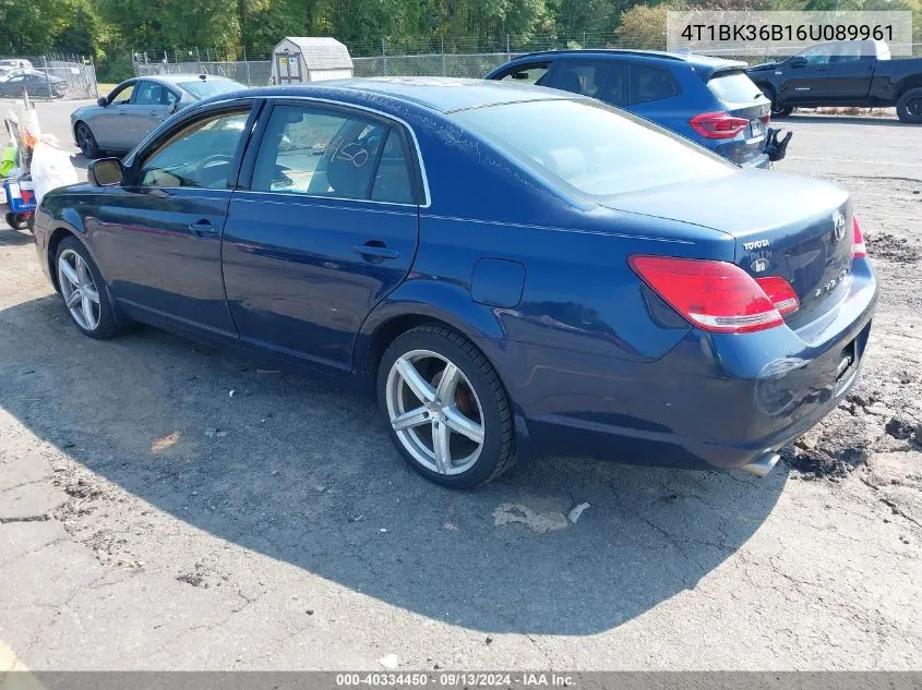 2006 Toyota Avalon Xls VIN: 4T1BK36B16U089961 Lot: 40334450