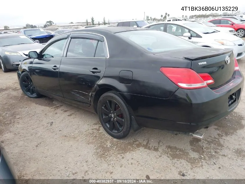 2006 Toyota Avalon Touring VIN: 4T1BK36B06U135229 Lot: 40382937