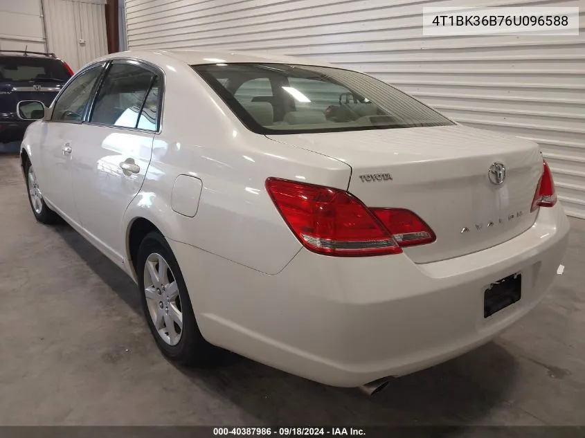 2006 Toyota Avalon Xl VIN: 4T1BK36B76U096588 Lot: 40387986