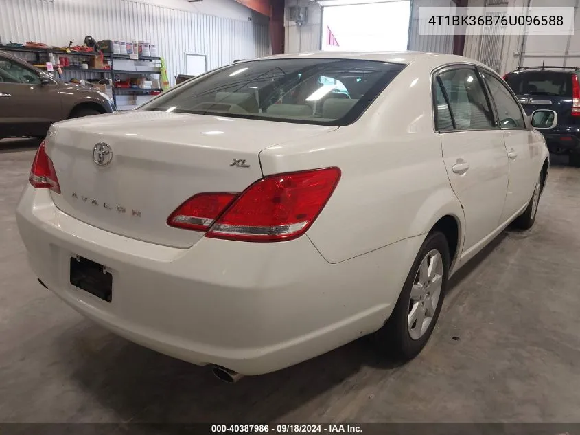 2006 Toyota Avalon Xl VIN: 4T1BK36B76U096588 Lot: 40387986