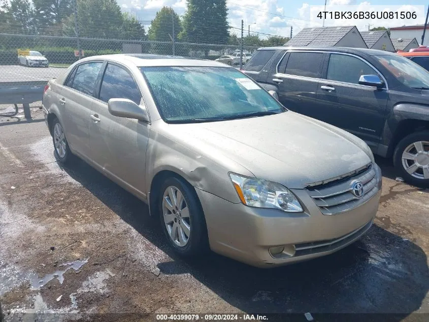 2006 Toyota Avalon Xls VIN: 4T1BK36B36U081506 Lot: 40399079